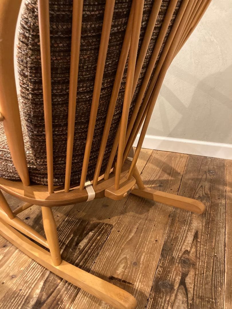 アーコール　ERCOL　ロッキング　グランドファーザーチェア　ヴィンテージ