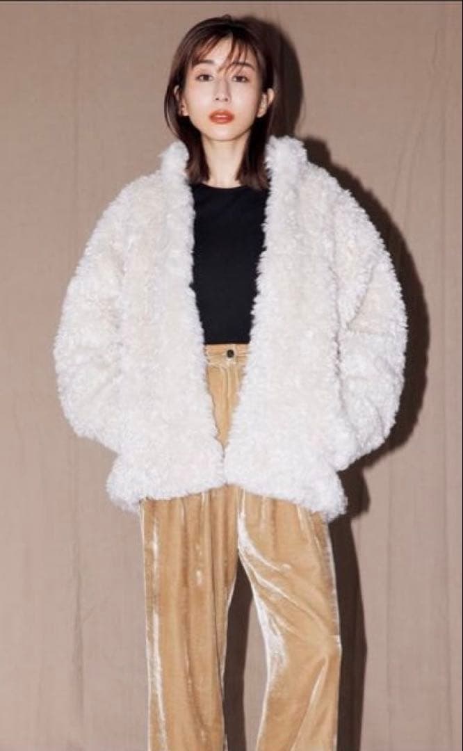 CLANE 田中みな実 CURL FUR SHORT COAT ファーコート