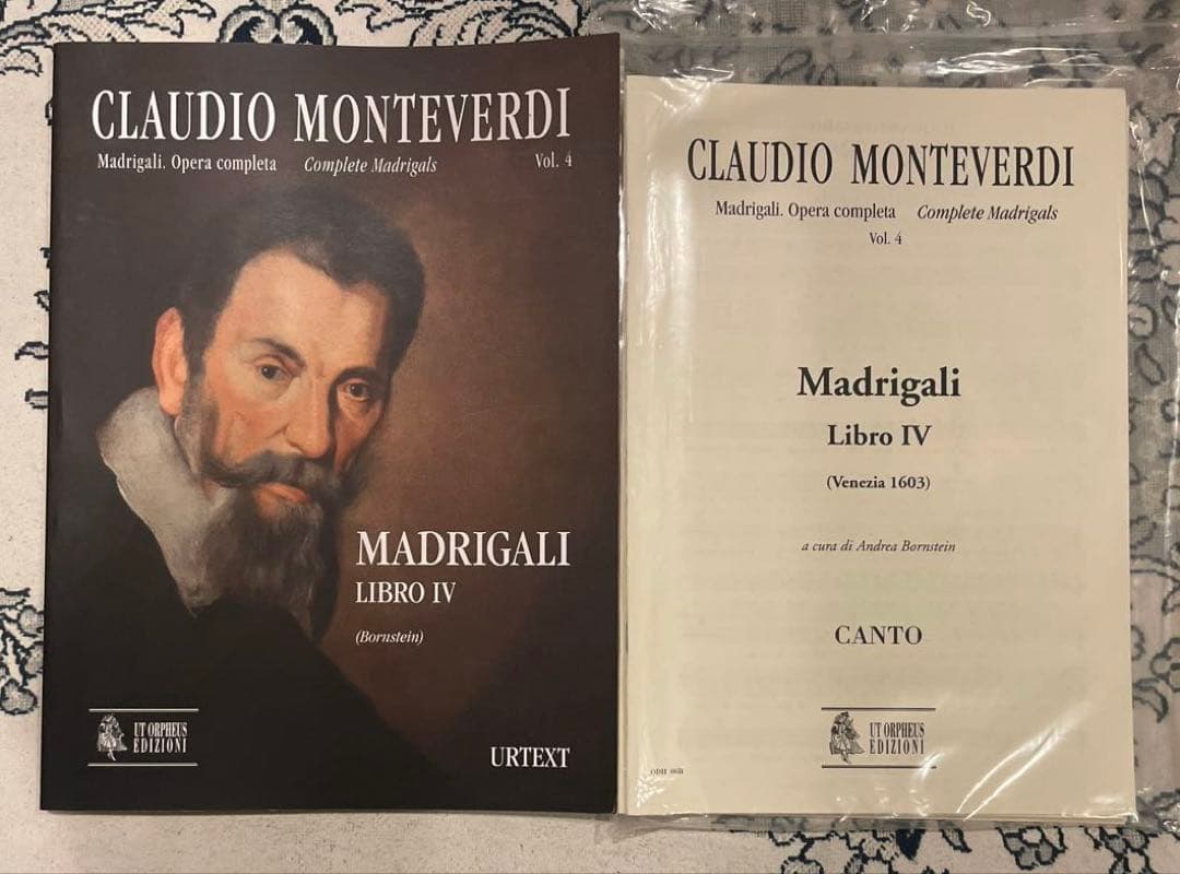 モンテヴェルディ＜マドリガーレ〉全集　スコアとパート譜セット（新品）