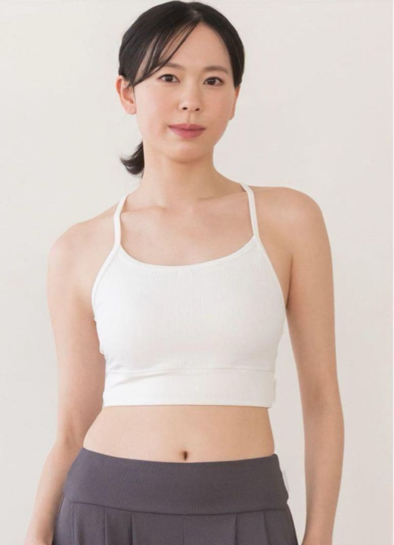 まゆ【SUKALA】新品 リブヨギーニツイストトップスセット ホワイト S