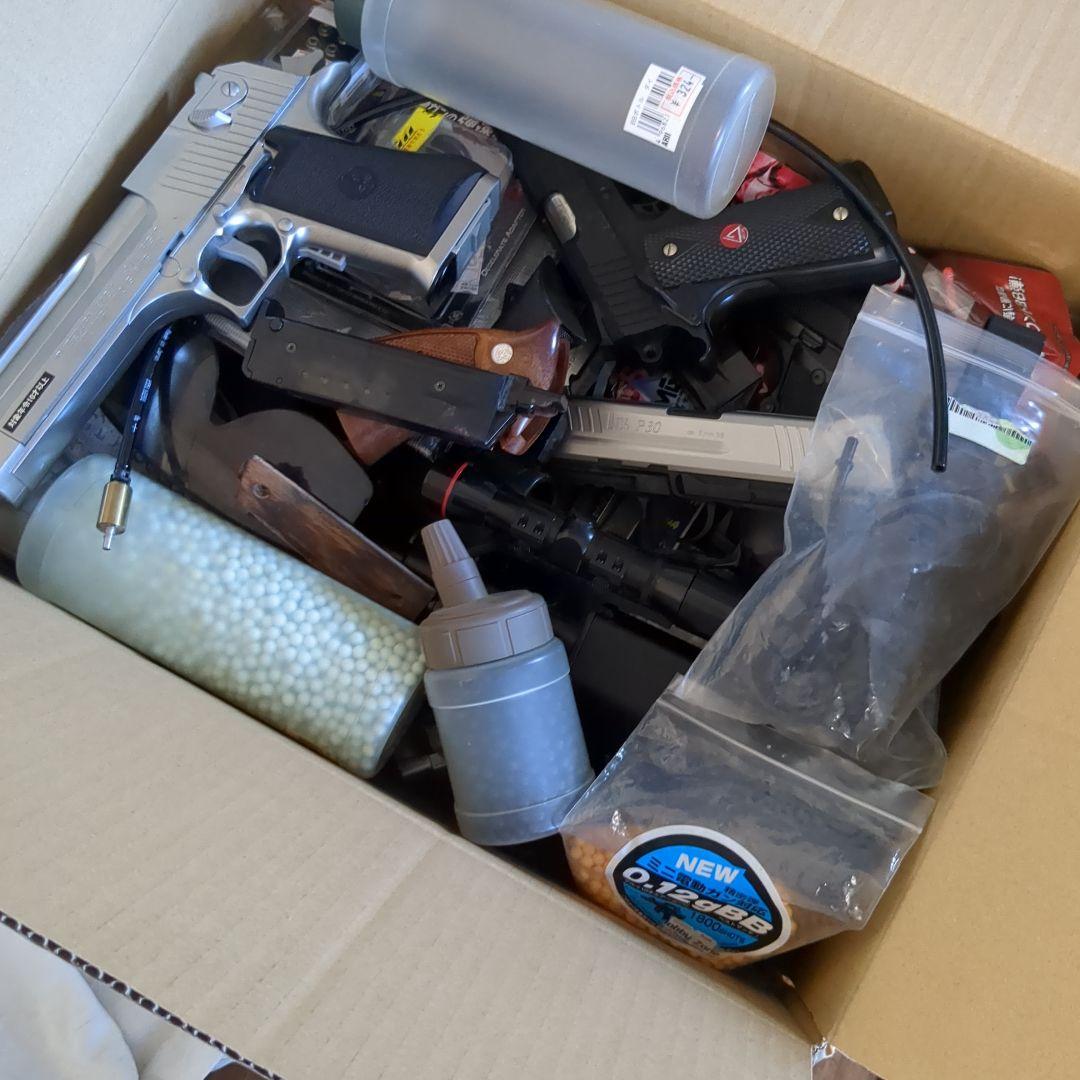 ジャンク品　エアガン　ミリタリー用品　大量まとめてセット　120サイズ