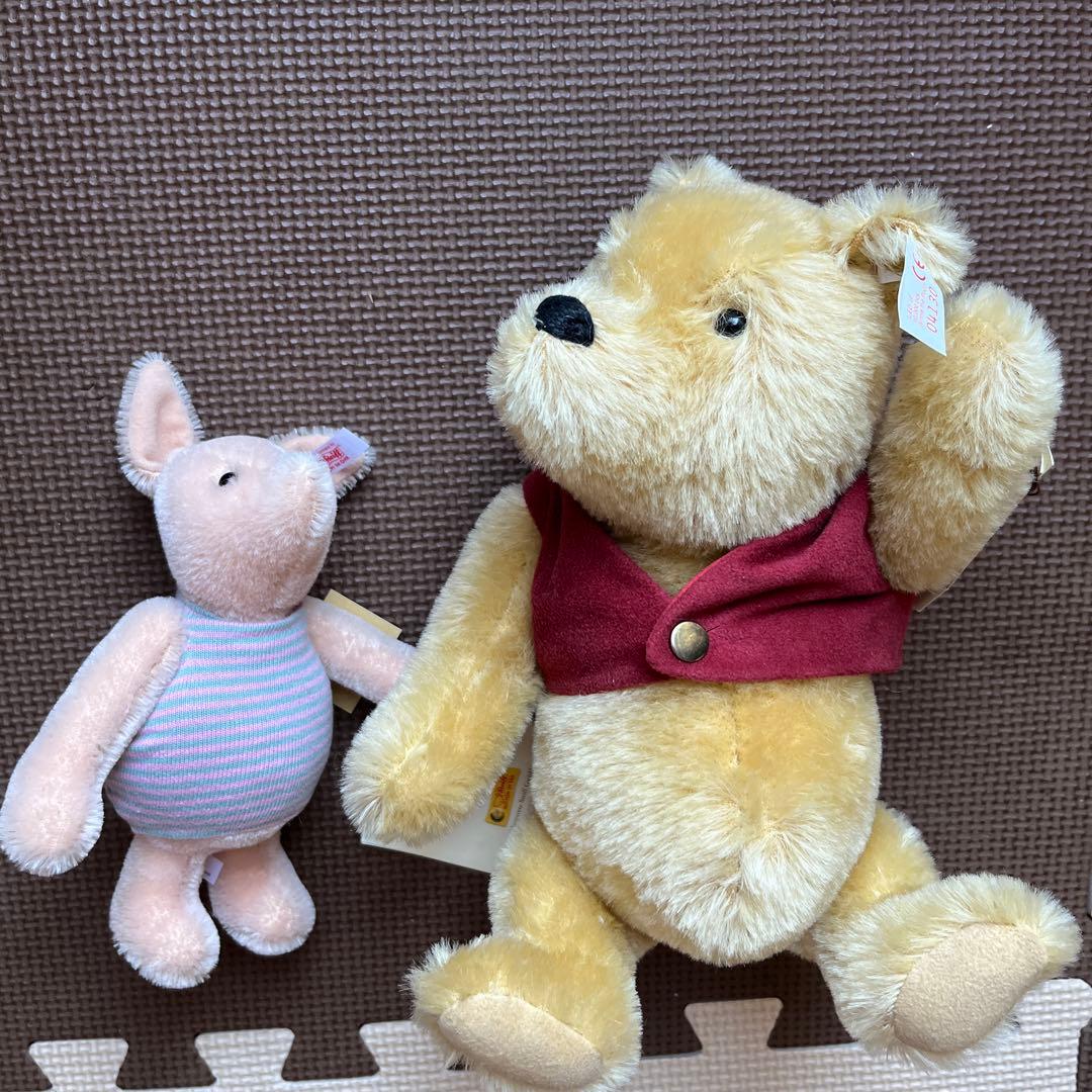 シュタイフ プーさん&ピグレット　セット　クラシック　ぬいぐるみ