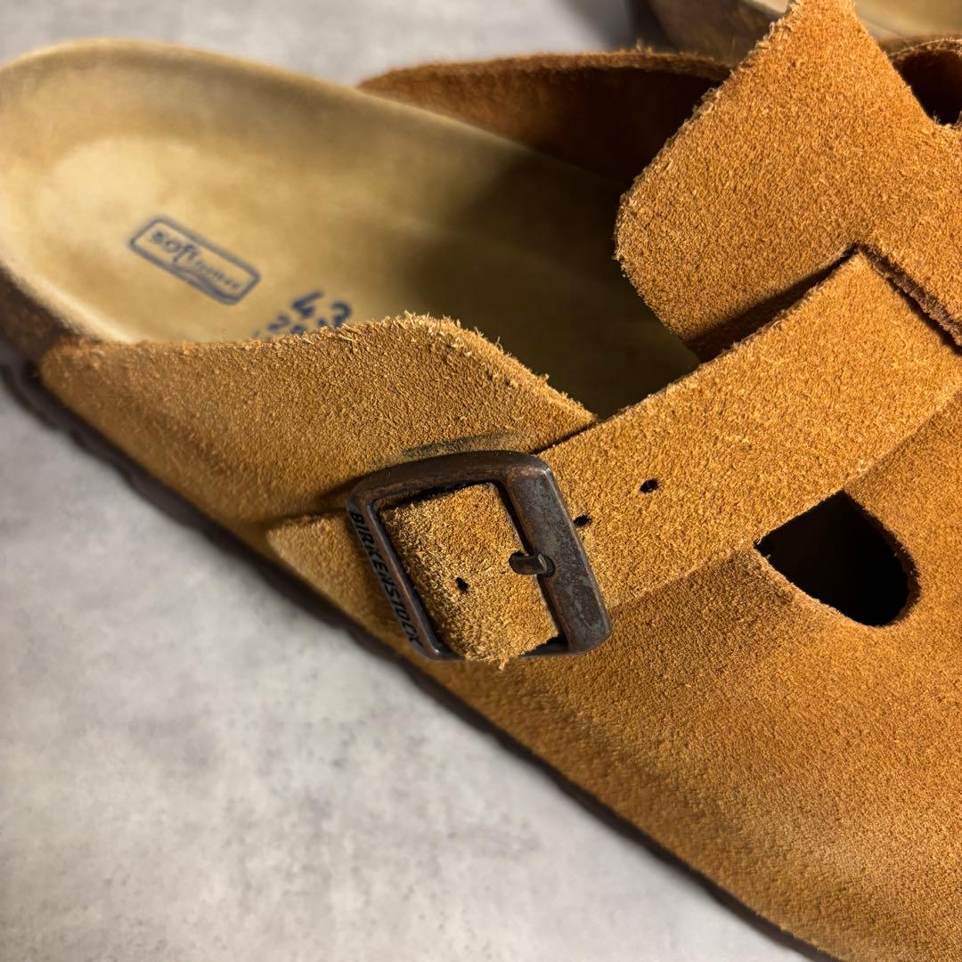 美品　ビルケンシュトック ボストン サボサンダル ミンク 28cm