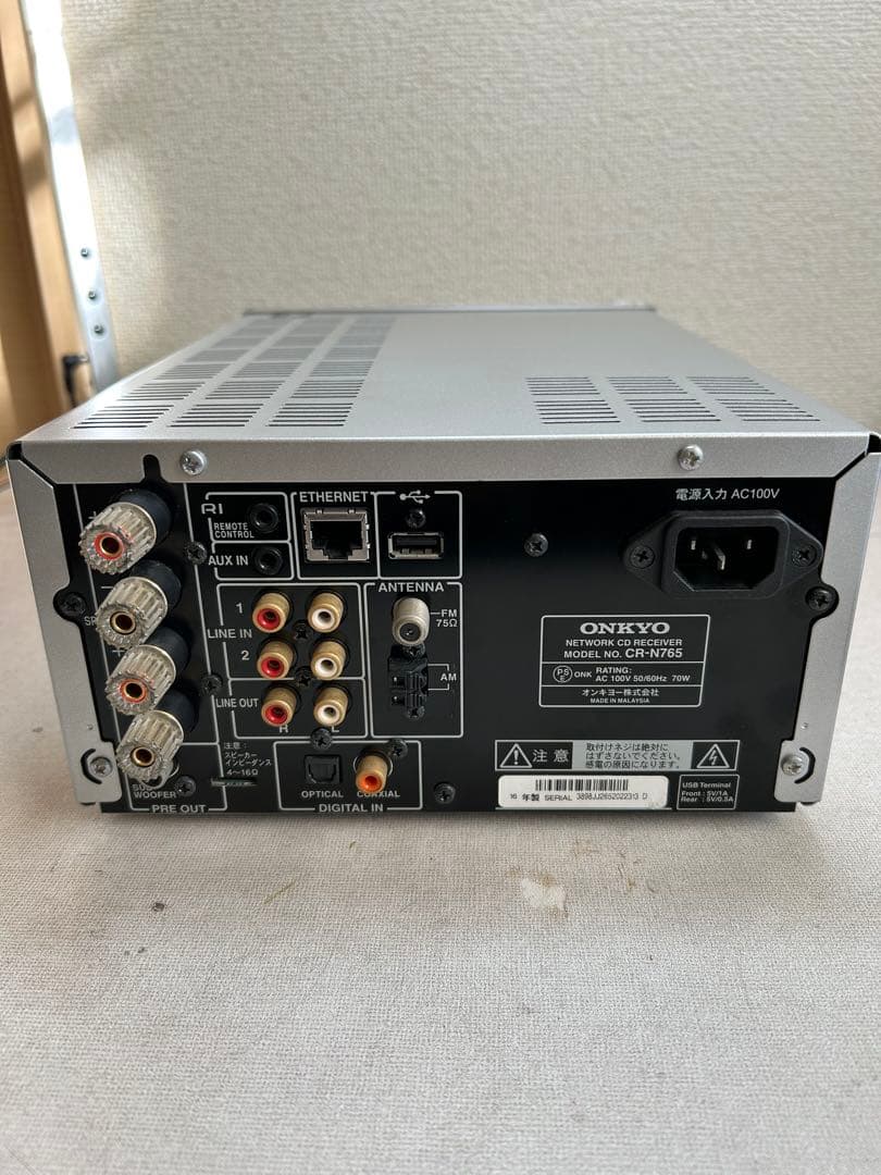 I16 整備美品 ONKYO CR-N765 (S)ハイレゾネットワークレシーバ