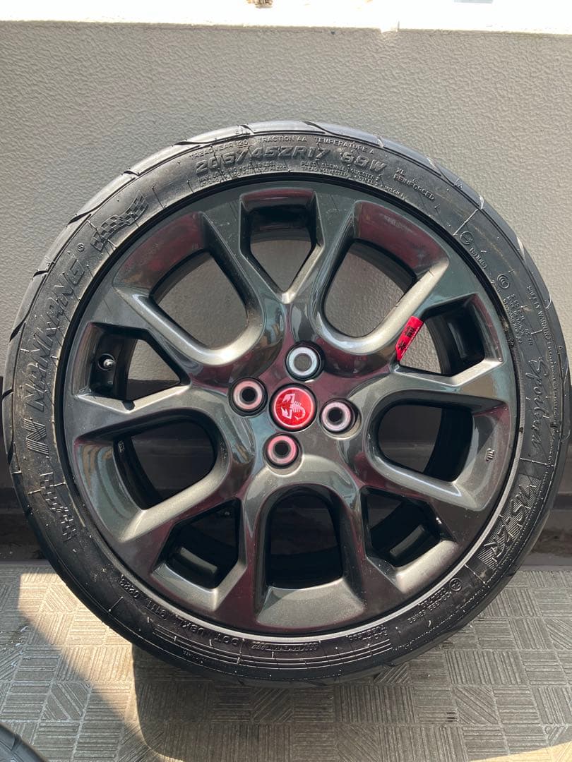 124スパイダーホイール 4本 17インチ 10分山 NS-2R Hiro