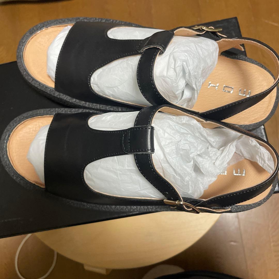 専用です。MOHI ブラック コンフォートサンダル