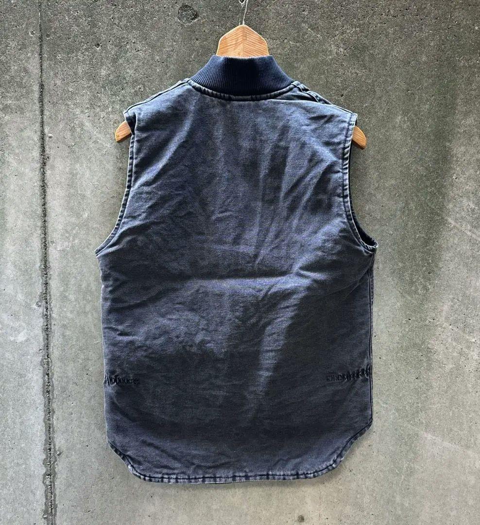 【超希少】carhartt ダックベスト 墨黒 腰ゴム