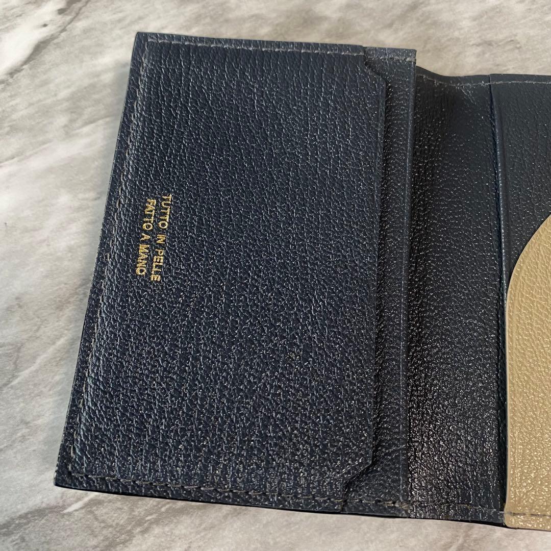 2371【レア★新品 定価2.2万円】ラルコバレーノ★名刺入れ★レザー★本革★