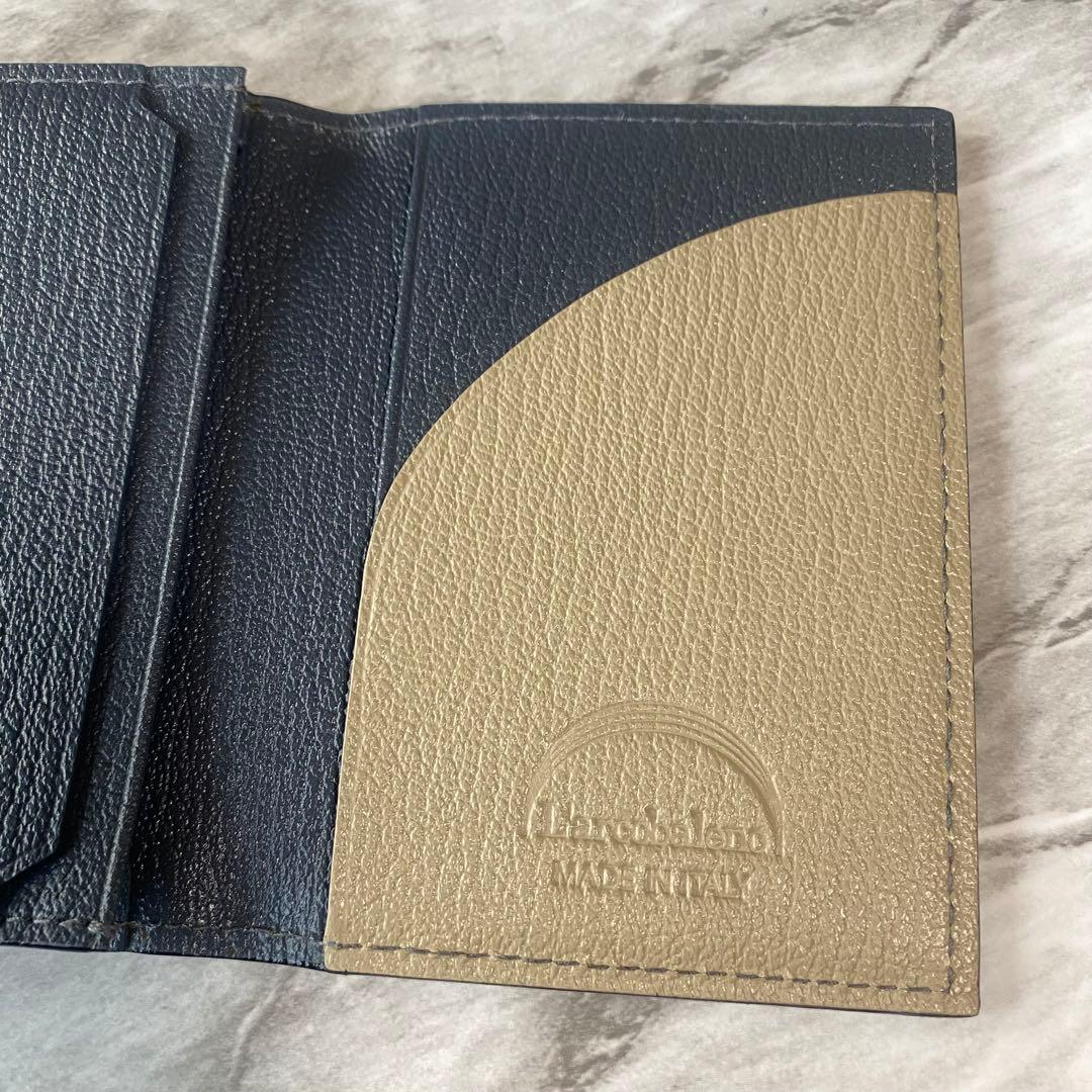 2371【レア★新品 定価2.2万円】ラルコバレーノ★名刺入れ★レザー★本革★