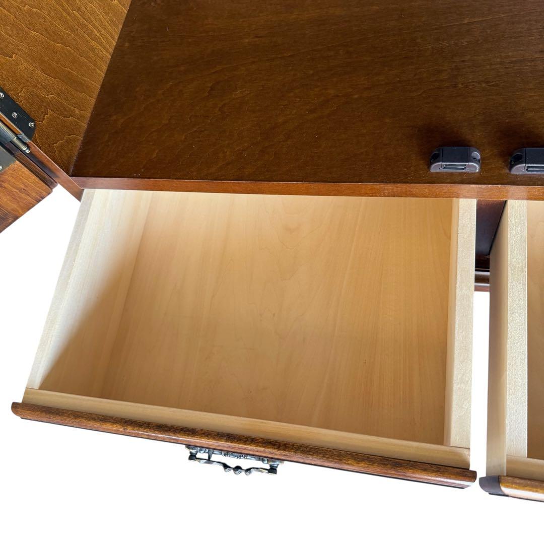 HR756 カリモク家具　コロニアル サイドボード食器棚　キュリオケース