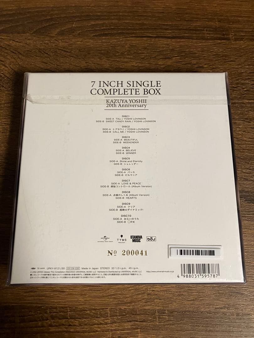 吉井和哉 7inch single complete box 新品未開封