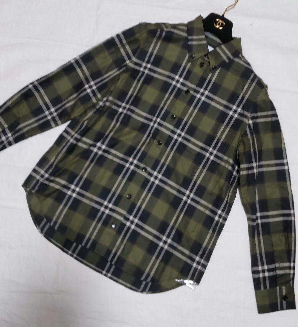 BURBERRY✨️オリーブグリーン・ チェックシャツ[タグ付き・未使用]