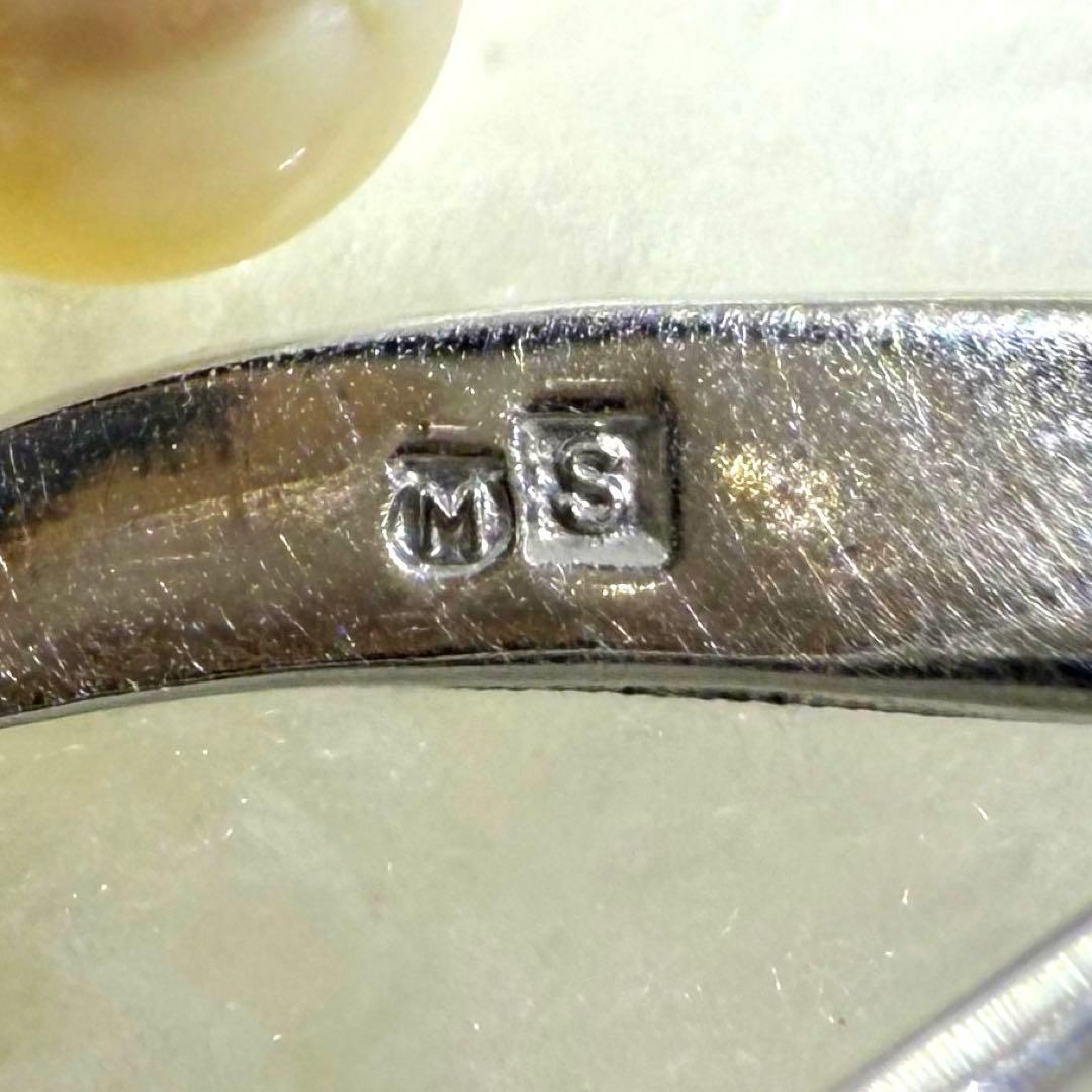 MIKIMOTO ミキモト あこや真珠 パール ブローチ 花モチーフ シルバー