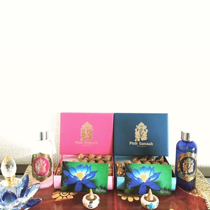 竹のお香　ピンクガネーシャ