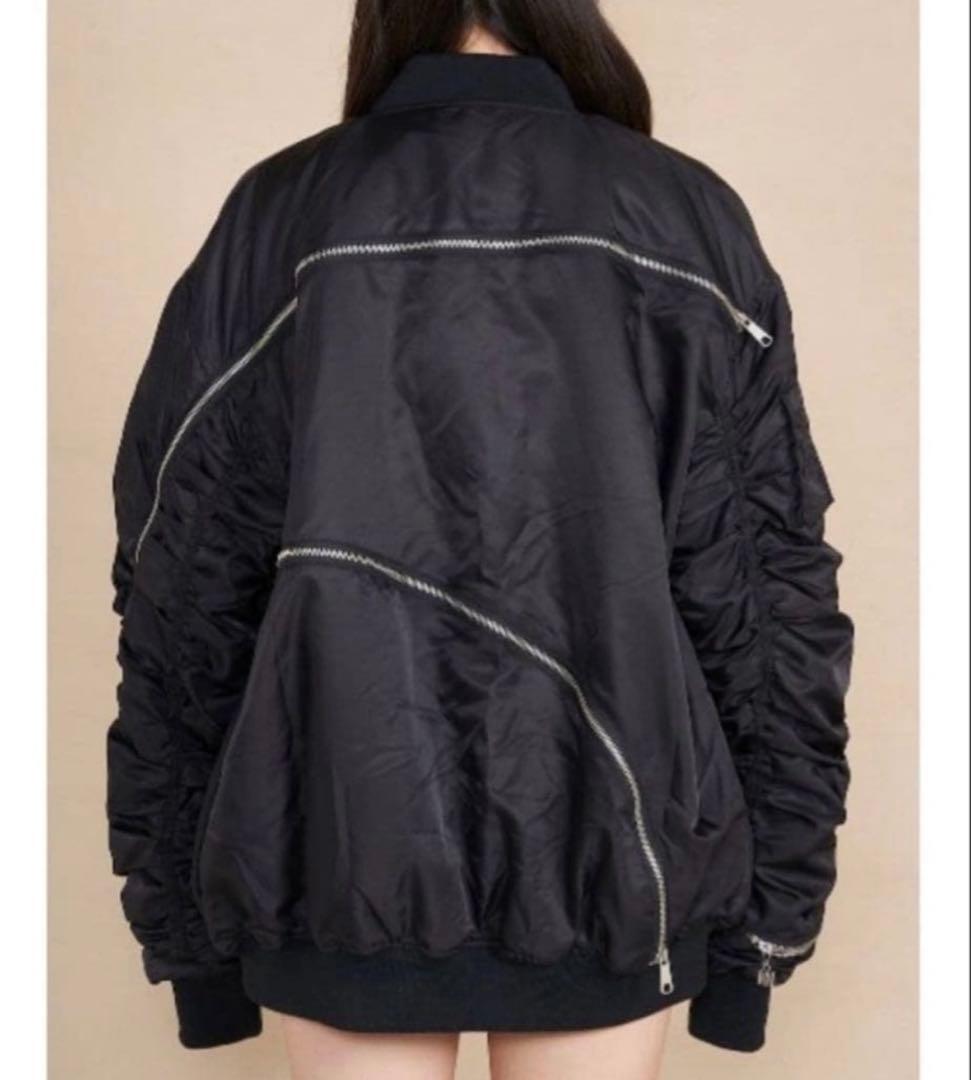 Darich ボリュームギャザーMA-1 ジャケット 上着 冬服