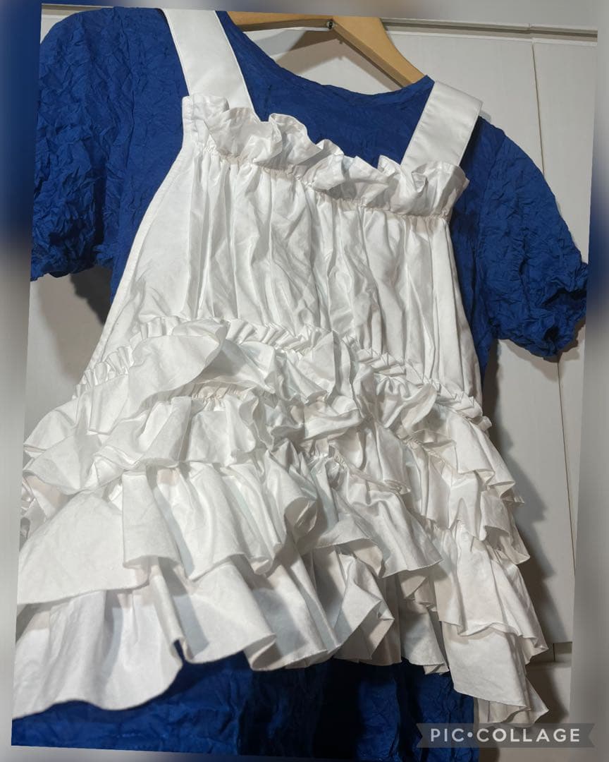 イッセイミヤケ me クシュクシュT トップス ブルー