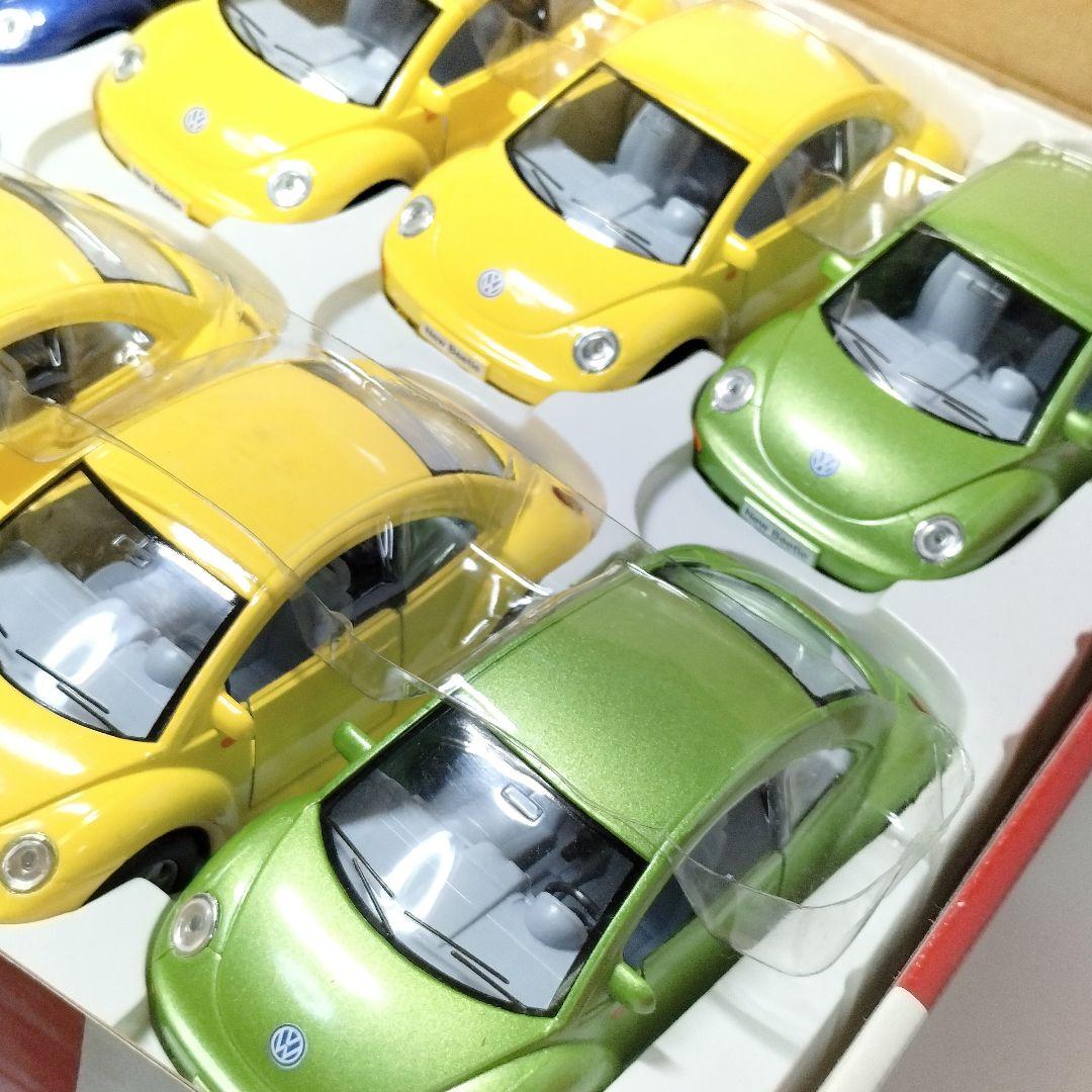 キンスマート 1/32 プルバック ミニカー ワーゲン ニュービートル 12台