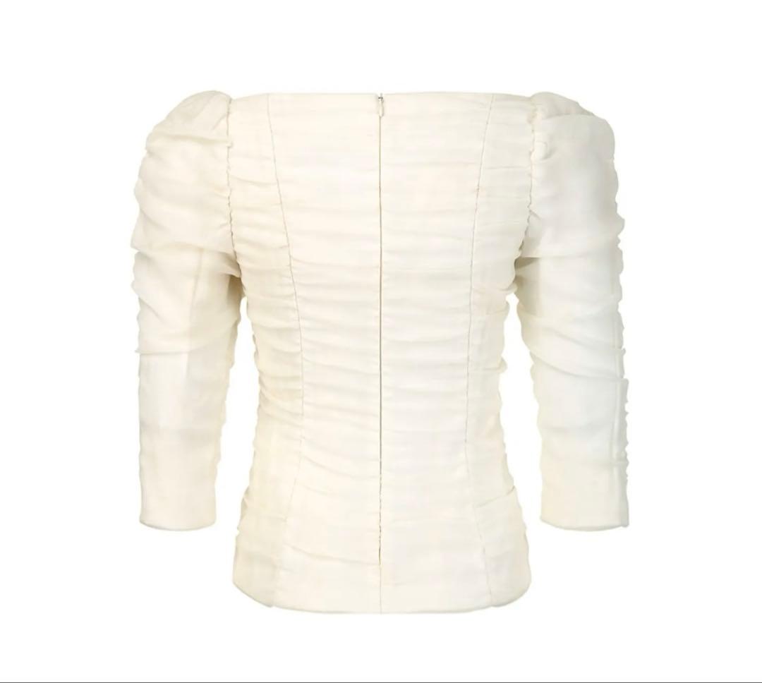 m*i様 bride and you BAU 新品　シャーリングブラウス