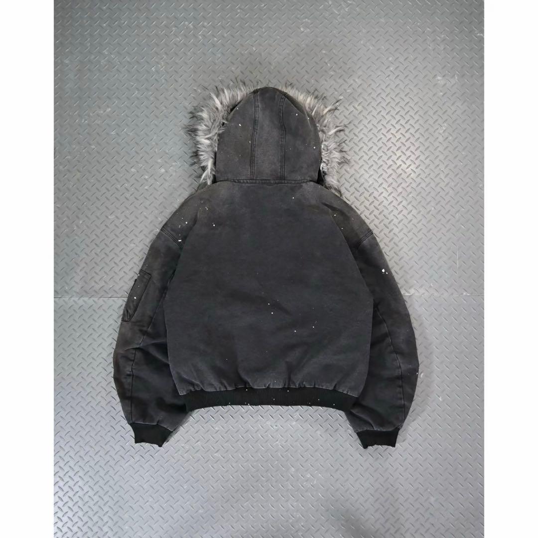 【美品】地底人 ウォッシュドファージャケットMサイズ