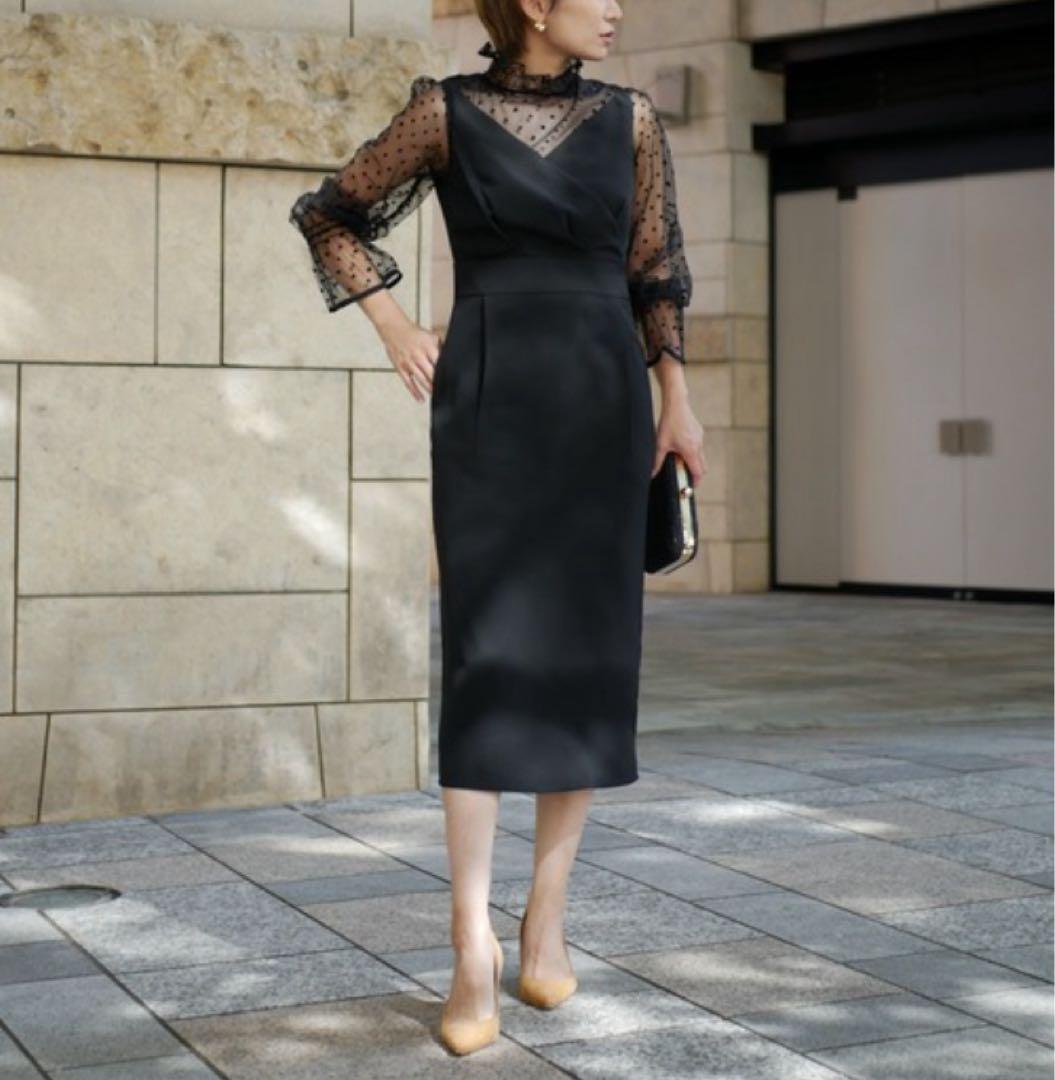 美品　My shawty moana lace pencil dress