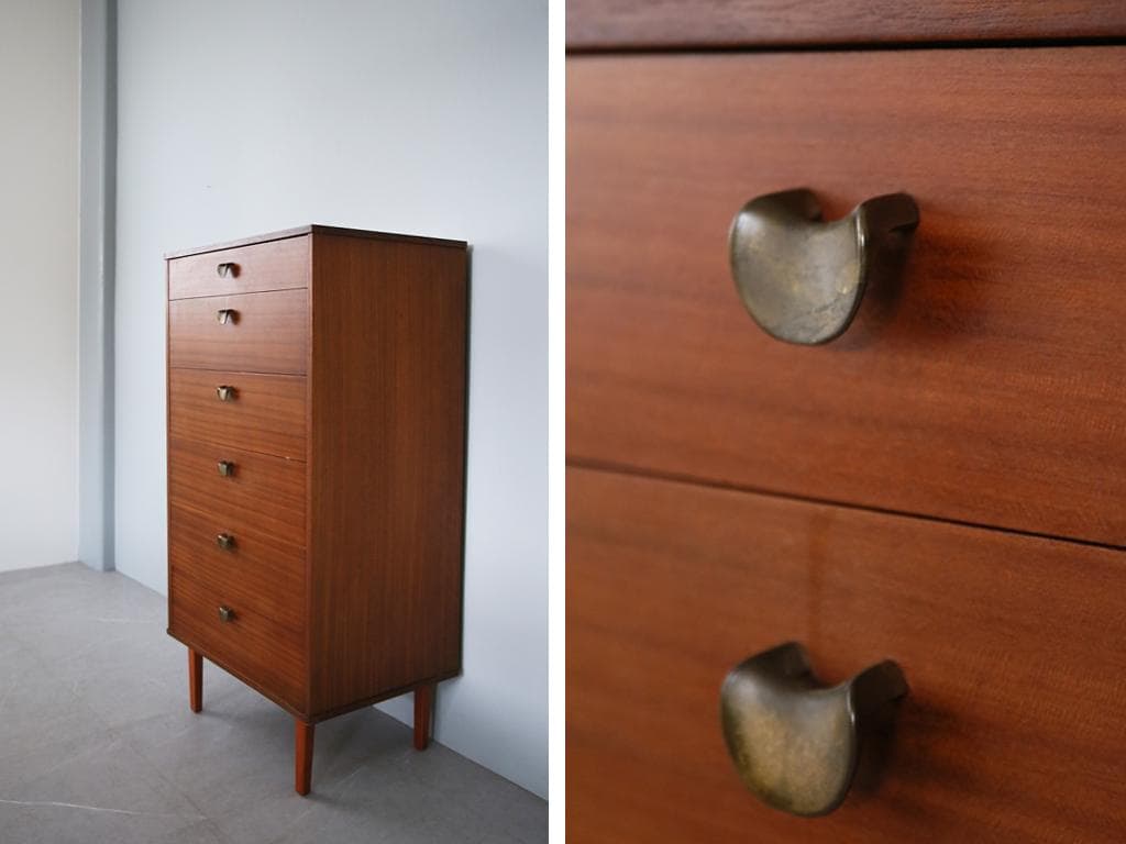 英国アンティークAVALONアバロン製6杯ドロワー/チェスト/タンス92-154