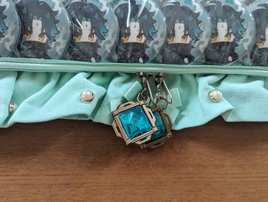 原神　魈　痛バ　痛バッグ　アパレル購入特典缶バッジ　痛バック缶バッチ黒バージョン