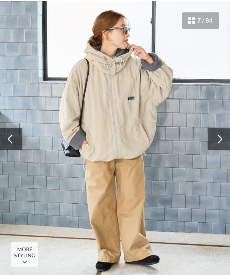 フリークスストア　Outdoors裏フリースリバーシブルJKT ジャケット