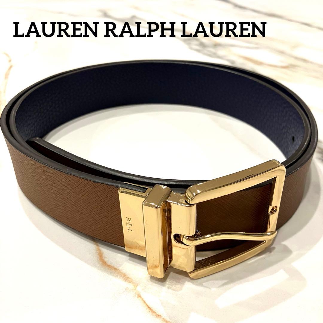 極美品✨LAUREN RALPH LAUREN ベルト リバーシブル 本革