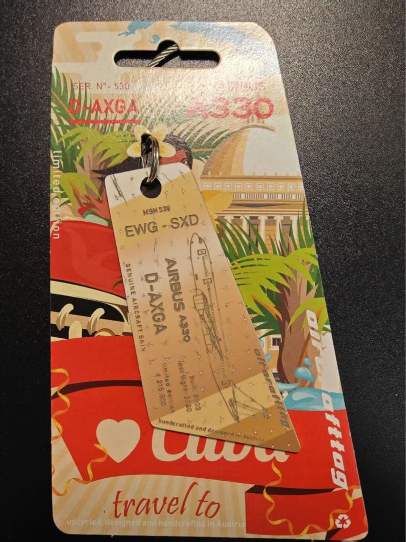 ユーロウイングス Aircrafttag A330 キューバ塗装