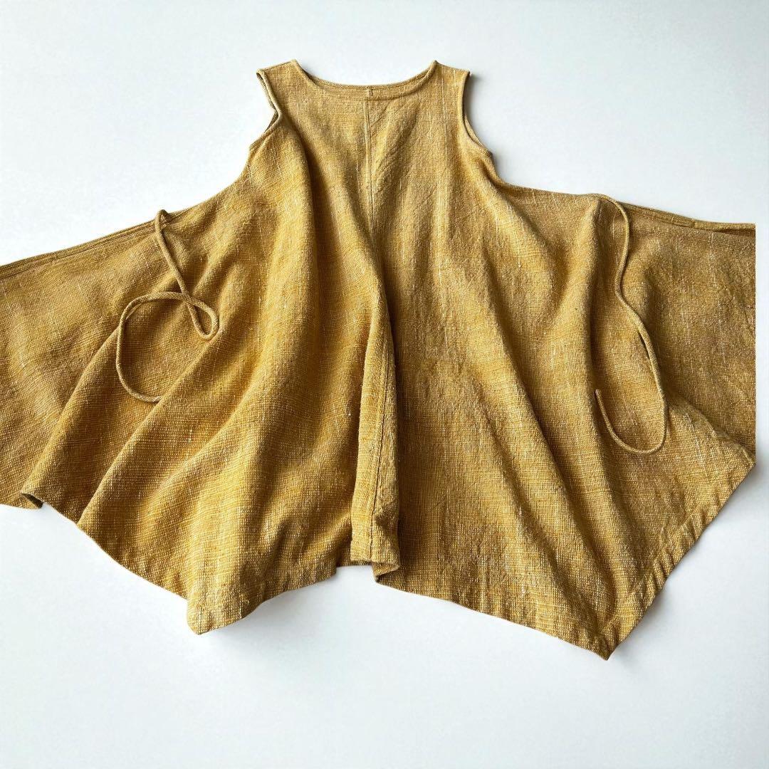 うさとの服　usaato 草木染め　チュニック　トップス　変形　ヘンプ