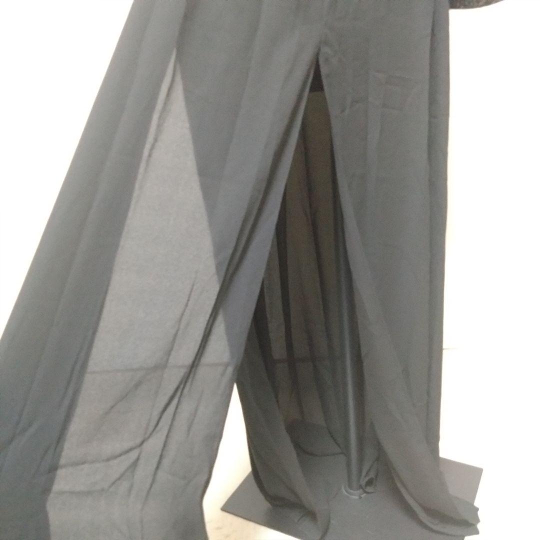 新品 未使用 ロングドレス パーティードレス マキシ丈 黒 スパンコール 結婚式