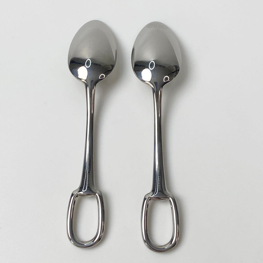 エルメス HERMES アトラージュ スプーン 2本セット