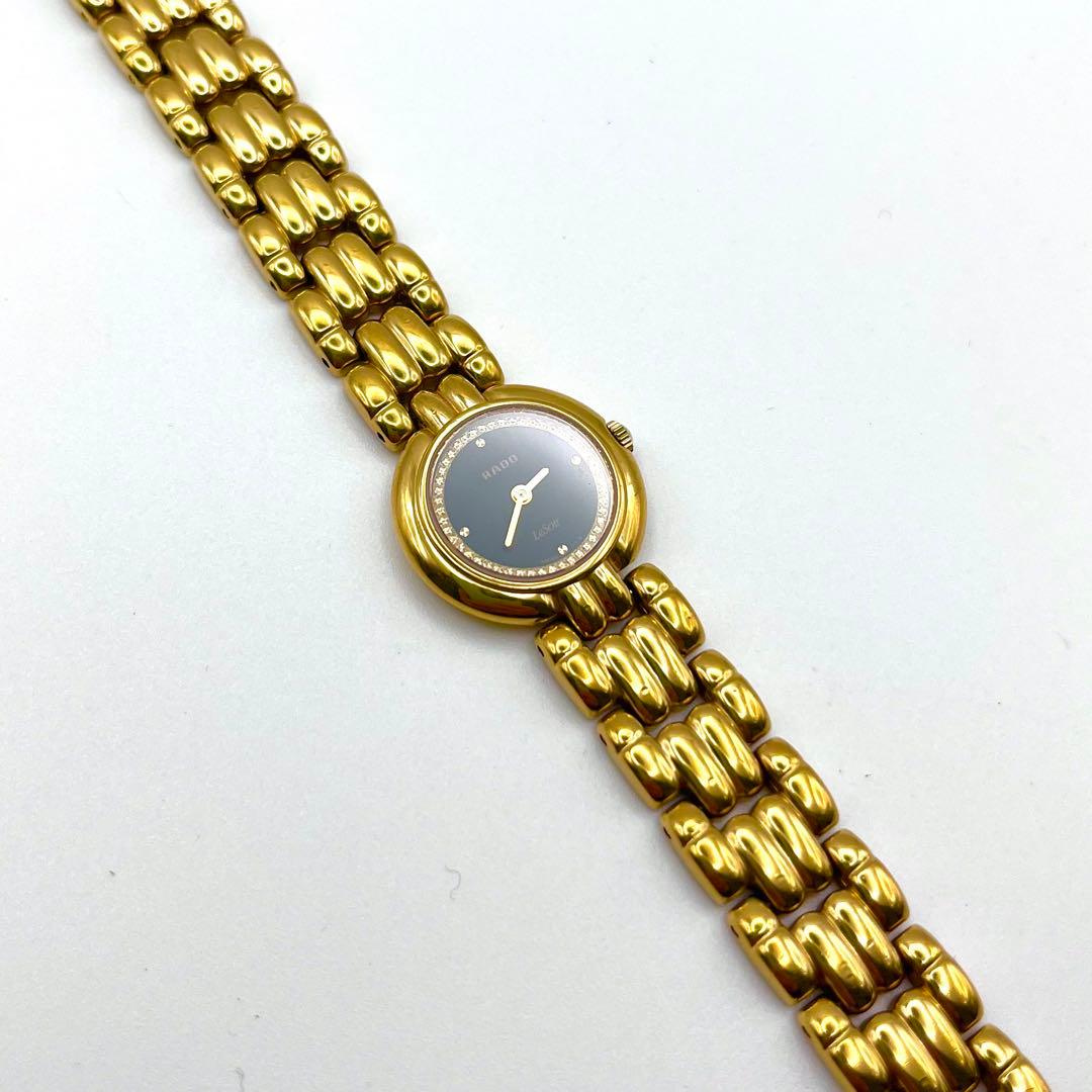 【稼働品】ラドー　LeSoir 腕時計 メンズ クオーツ ゴールド ダイヤ