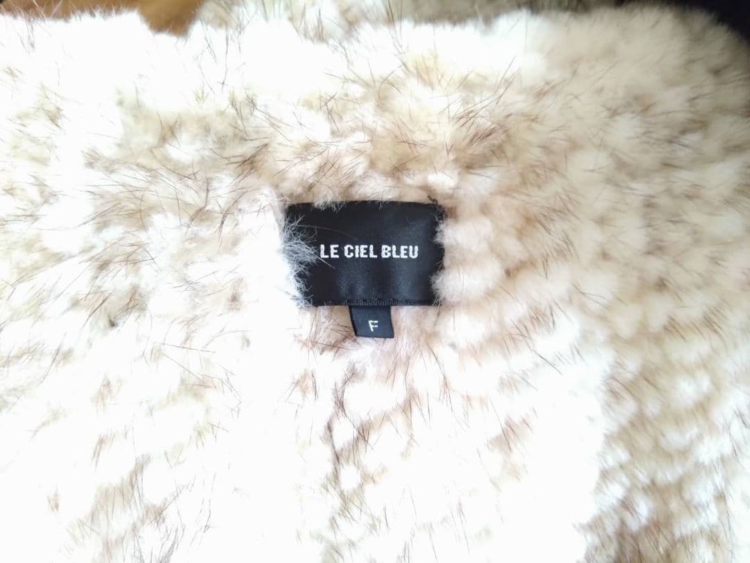 ルシェルブルー　ミンク　ファーポンチョ　フリーサイズ