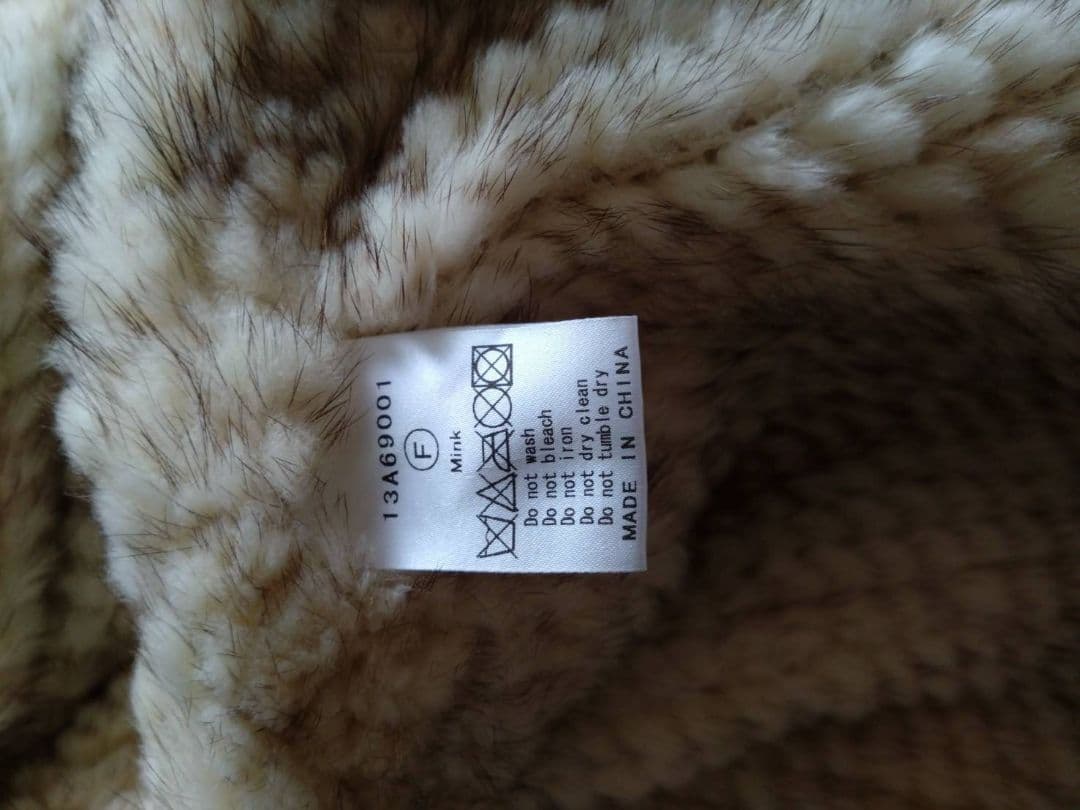 ルシェルブルー　ミンク　ファーポンチョ　フリーサイズ