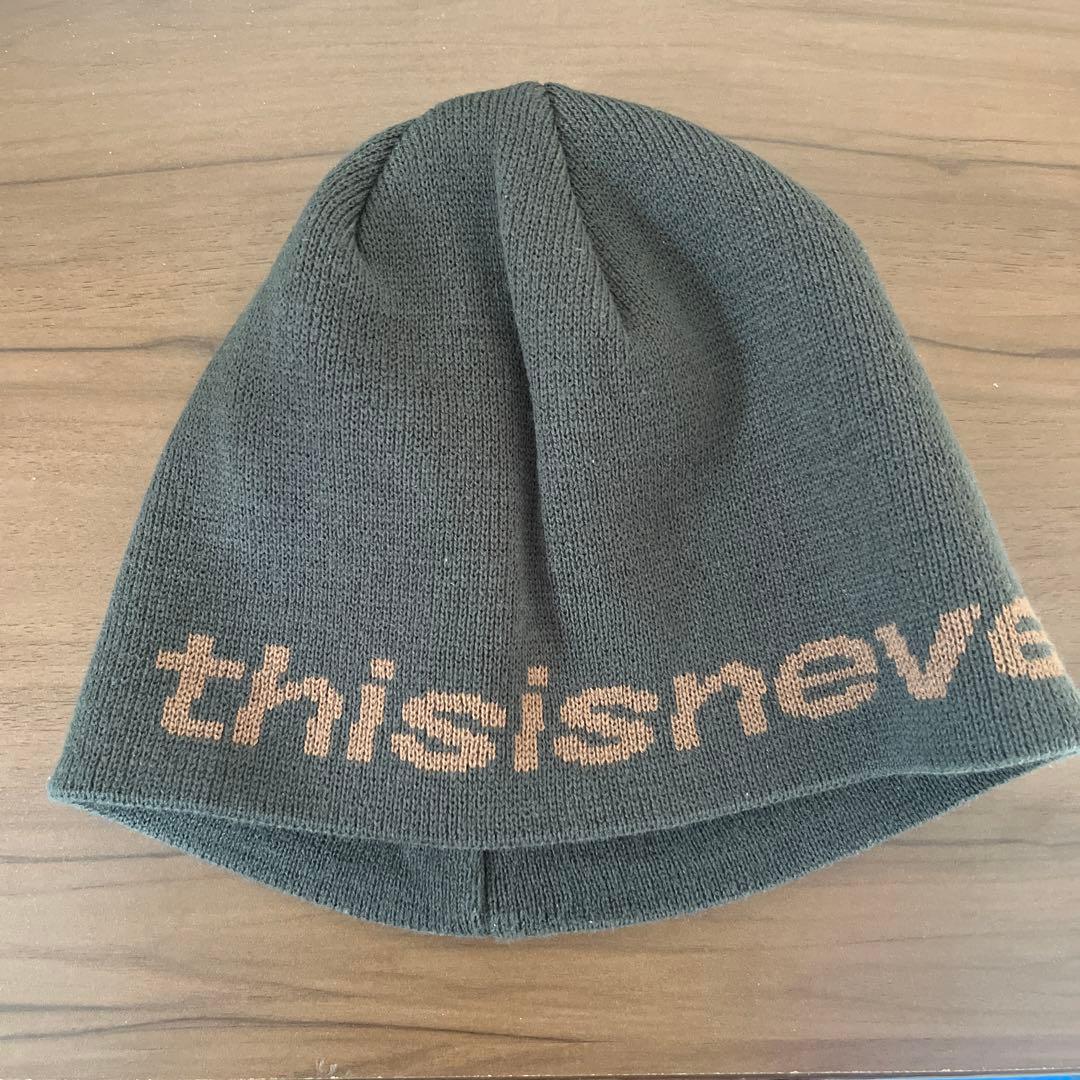 thisisnever ニット帽 ダークグレー