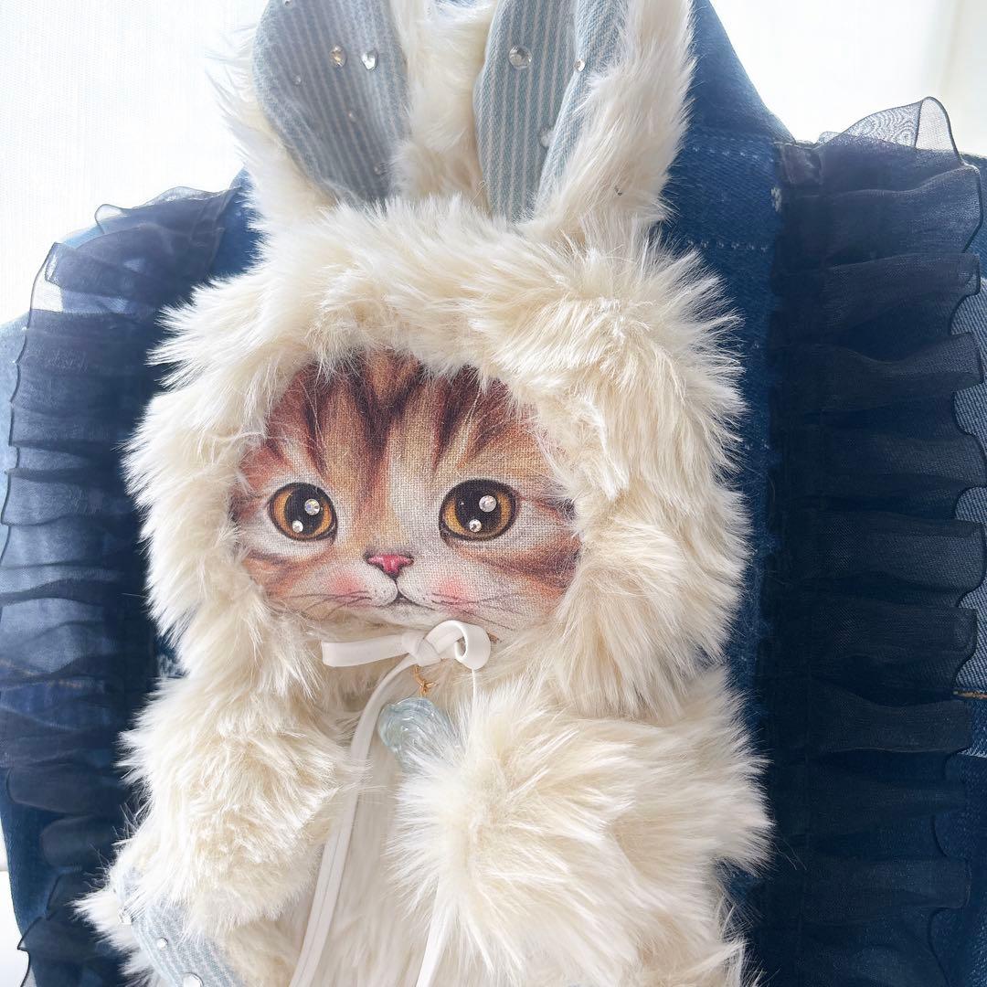 t*い様 コヤンイサムチョン　トートバッグ　マロン　デニム