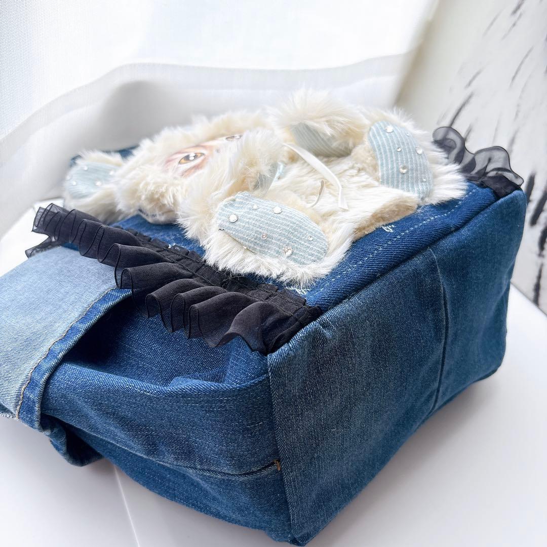 t*い様 コヤンイサムチョン　トートバッグ　マロン　デニム