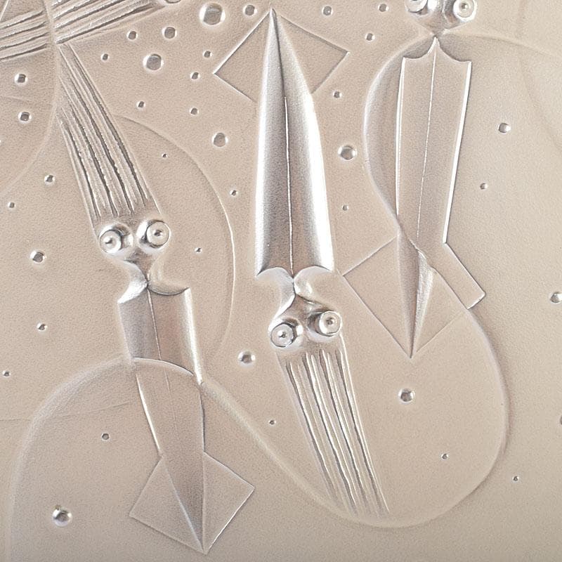 わんわん　尾長保漆レリーフ電鋳製　ほたるいか渚の幻想シリーズMR9187B