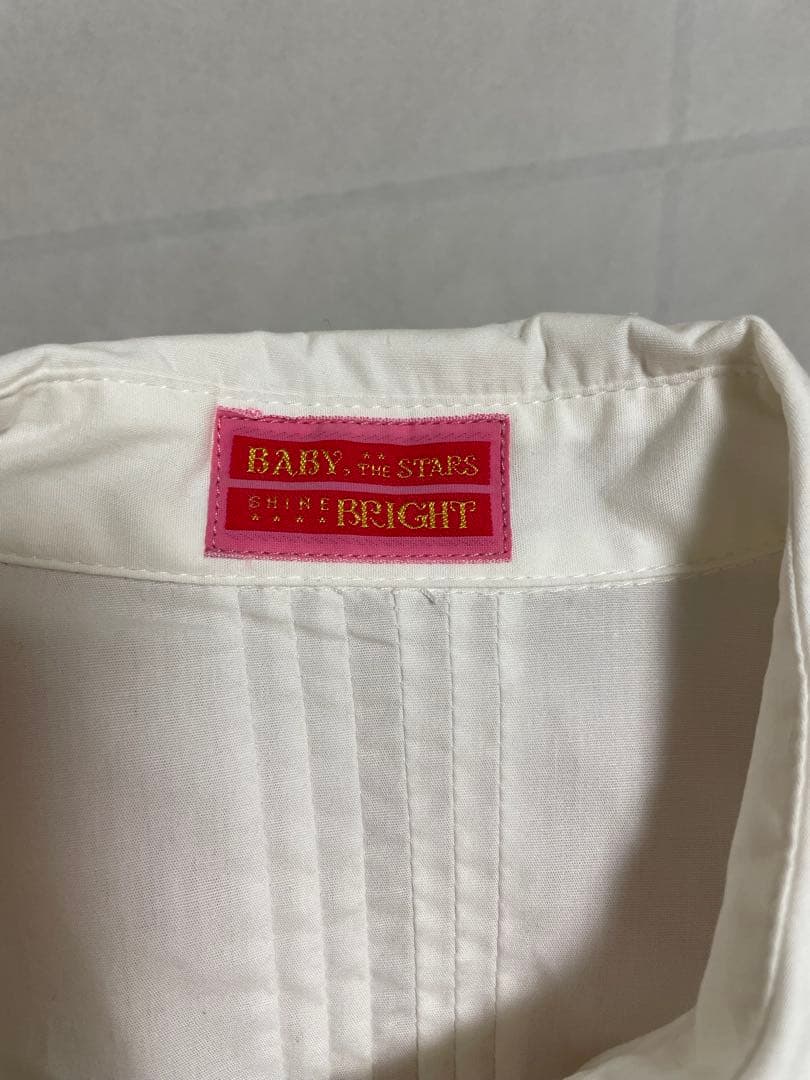 BABY, THE STARS SHINE BRIGHT 長袖ブラウス 白