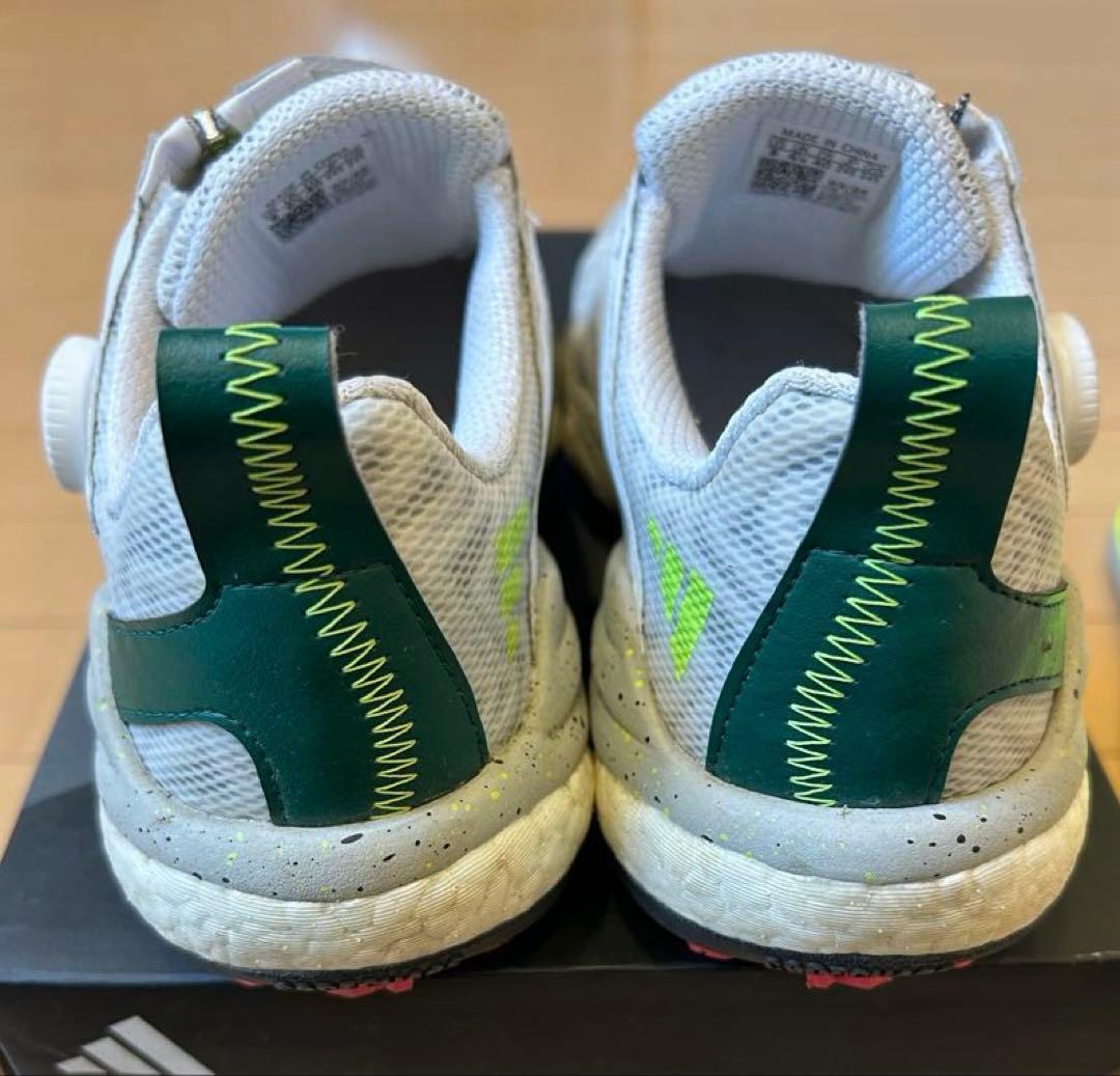 16日まで‼︎adidasゴルフシューズWコードカオス24.5美品ホワイトグリーン