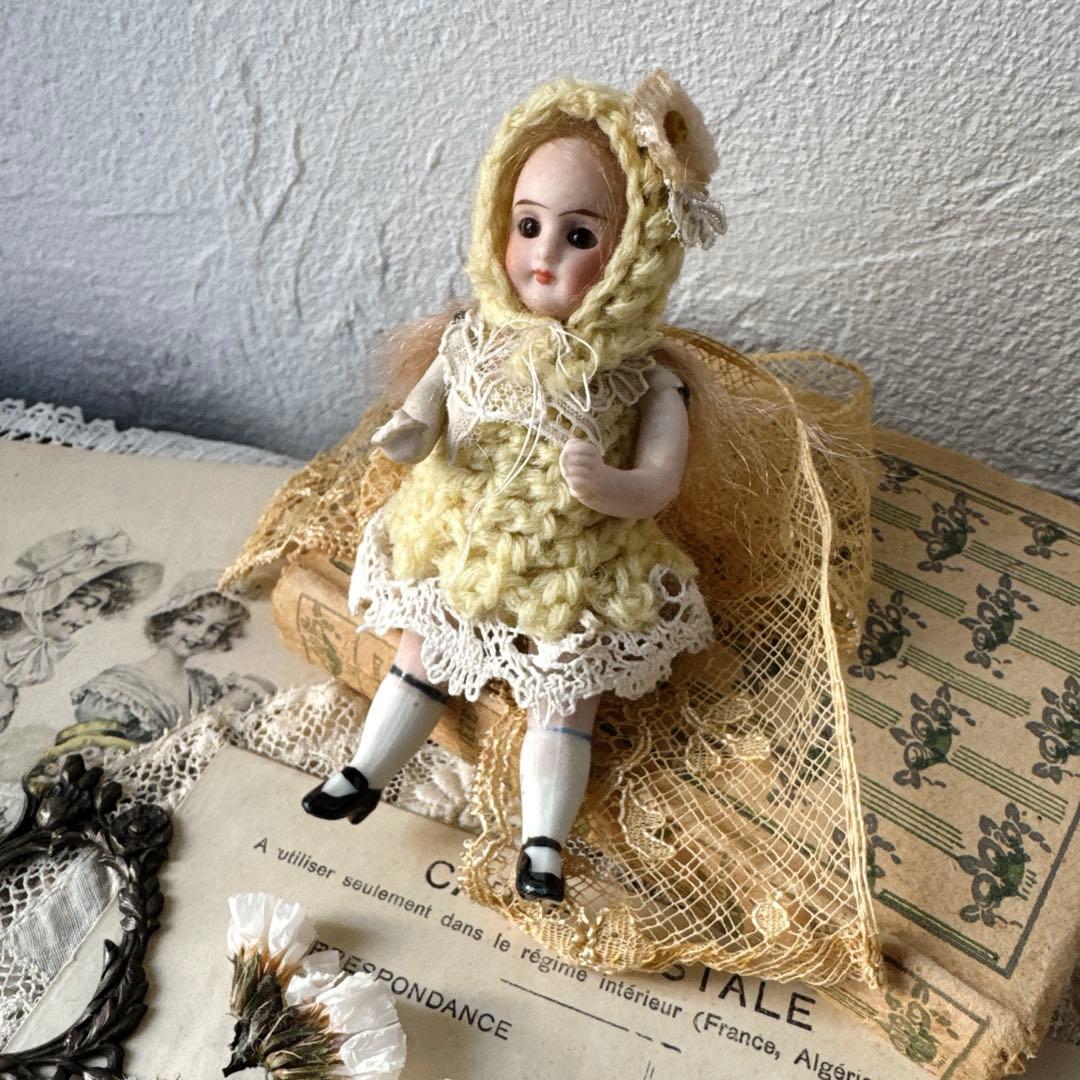 ドイツアンティークミニョネット　オールビスクドール　アンティークドール
