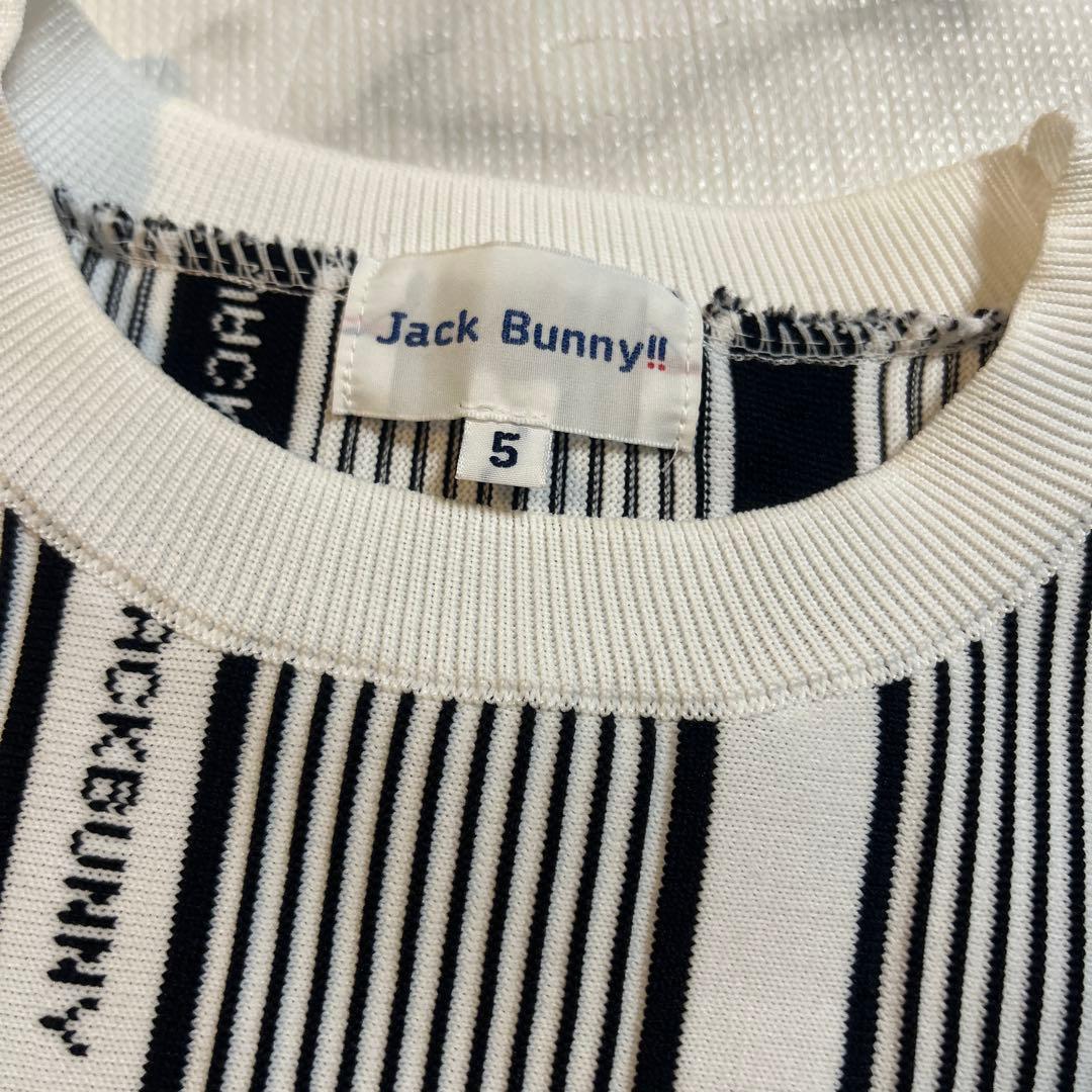 ジャックバニー ゴルフウェア 長袖セーター PeピンタックWジャガード サイズ5