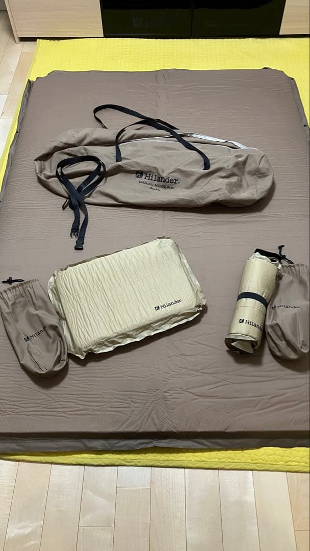 【美品】Hilander(ハイランダー) インフレーターマット DX ダブル
