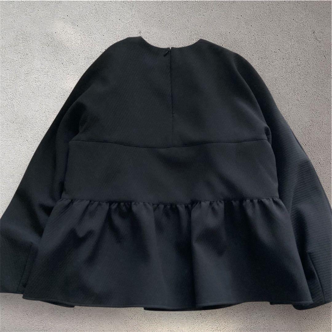 【美品】Ballsey定価2.3万 2023AW ペプラムブラウス ブラック