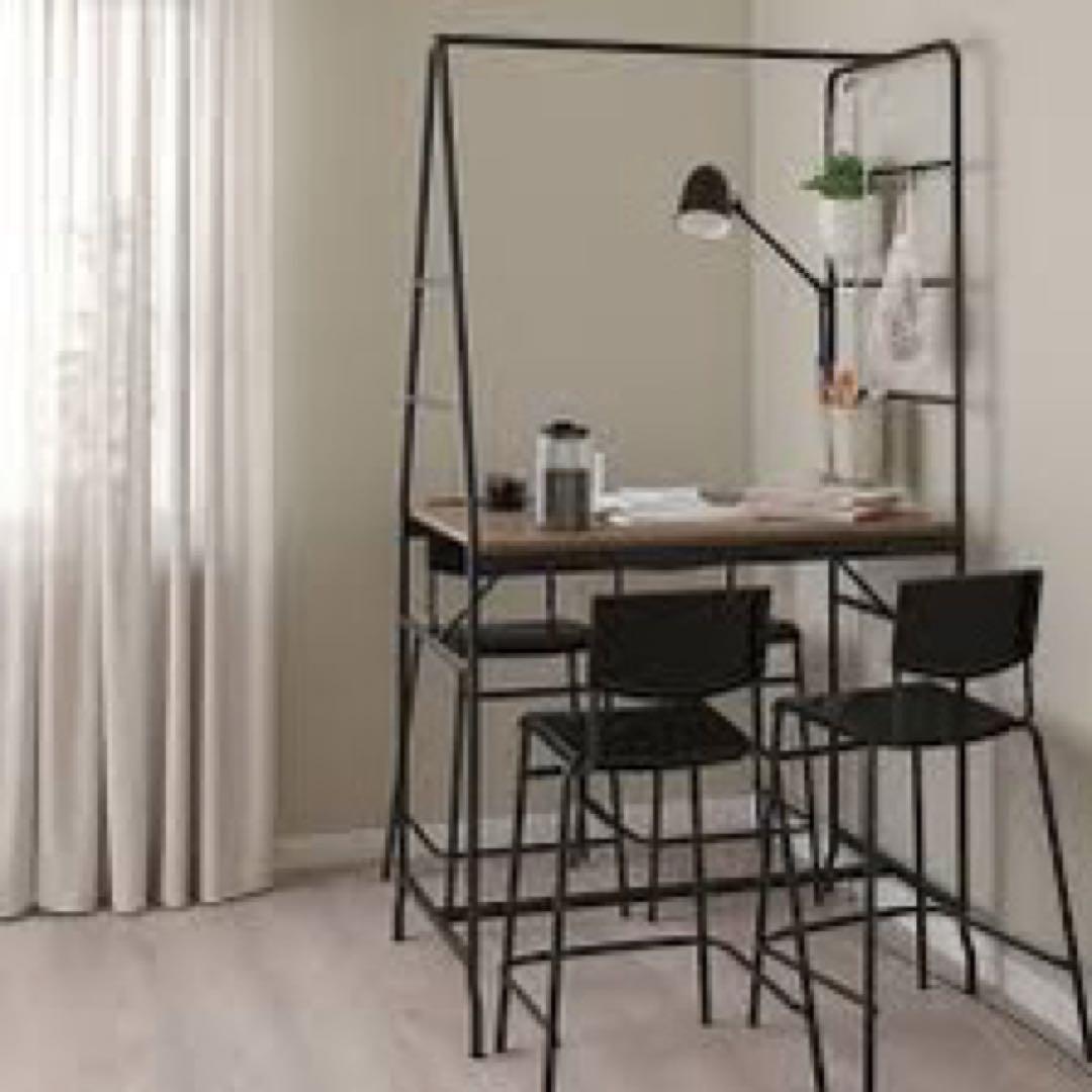 IKEA テーブル HÅVERUD ホーヴェルード　スツール&フック セット