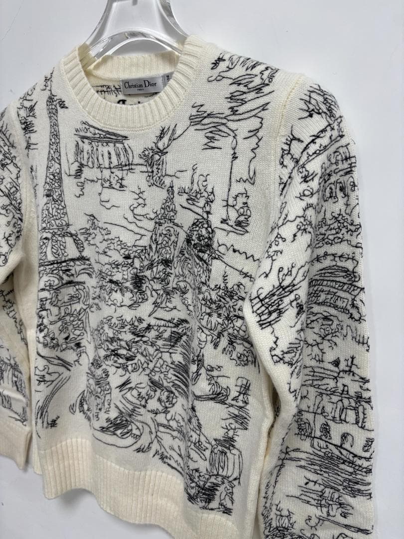 ホワイト ディオール　セーター ニット サイズ38