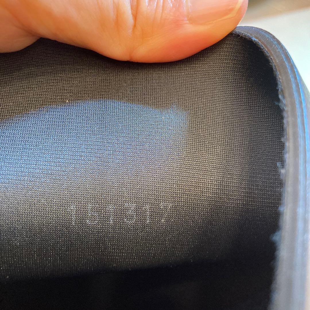 AIGLE ブラック長靴 レザー装飾付き