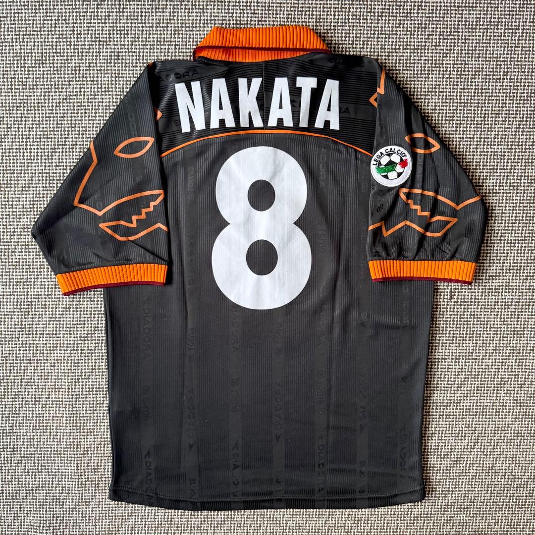 【カルチョパッチ付き】中田英寿 ＃８ ASローマ ９９／００（3rd）