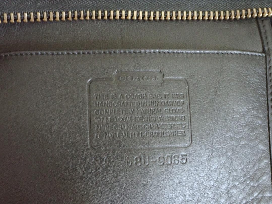 COACH オールドコーチ ドラム型 9085 オール本革レザーショルダーバック